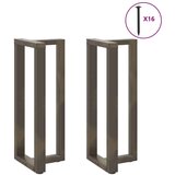  Noge barske mize T-oblike 2kosa naravno jeklo 40x35x(100-101)cm, (21828648) | Shoptok.si