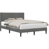  Krevetna konstrukcija Tamnosiva 120 x 190 cm Baršun | shoptok.hr