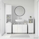  Set ormarića za kupaonicu 3 kom. Bijela Prerađeno drvo | shoptok.hr