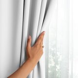 Restilo zasłona BLACKOUT kolor biały szarfa upinająca styl klasyczny taśma materiał blackout 140x175 | shoptok.hr