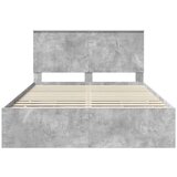  Konstrukcija postelje s predalom Betonsko siva 140 x 190 cm, (5000121609) | Shoptok.si