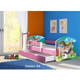 ACMA dečiji krevet II 180x80 F + dušek 6 cm PINK 34 | ePonuda.com
