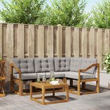  Set vanjskih sofa 5 kom. Prirodna i svijetlo siva | shoptok.hr