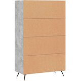 vidaXL Visoka omara betonsko siva 69,5x31x115 inženirski les | Shoptok.si