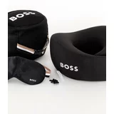 Boss Potovalni komplet - spalna maska za oči, potovalna blazina in čepki za ušesa Black Travel Kit 3-pack