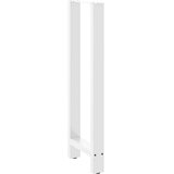  Noge za barski stol Bijele 2 kom 40 x (110-111) cm Čelične | shoptok.hr