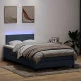 vidaXL Box Spring postelja z vzmetnico Temno siva 120x220 cm Velvet | Shoptok.si