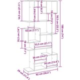 vidaXL Knjižna omara sonoma hrast 92x29x188 cm inženirski les | Shoptok.si