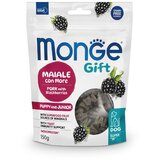 Monge Super M Puppy and Junior Poslastica za štence, Svinjetina sa borovnicom, 150g Cene