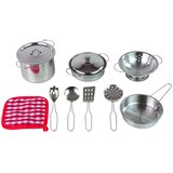  Set lonaca i kuhinjskog pribora za djecu - metalni/srebrni | shoptok.hr