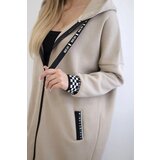 Kesi Light beige zip-up sweatshirt | shoptok.hr