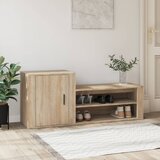 vidaXL Omarica za čevlje sonoma hrast 130x35x54 cm inženirski les Cene
