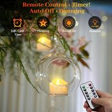 DAPHOMEU 12x polnilne LED čajne svečke z daljincem in časovnikom | Shoptok.si