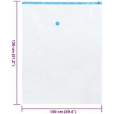 vidaXL vreće za vakuum Prozirne Plastika 130 x 100 cm Sklopivo Cijene