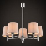 Brilagi Luster na šipci MONTE 5xE27/15W/230V bež/sjajni hrom | Eponuda.com