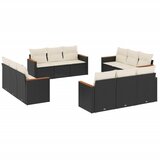  12-dijelni set vrtnih sofa od poliratana s jastucima crni | shoptok.hr