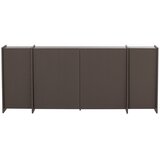 WOOOD Tamno smeđa komoda u dekoru jasena 200x85x44 cm Brock – | shoptok.hr
