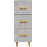  Komoda siva boja betona 34,5x34x90 cm od konstruiranog drva | shoptok.hr