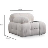 Atelier Del Sofa Fotelja Petite L1, 95 x 95 x 75 cm, Bijela | Eponuda.ba