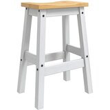  Barski stol 2 pcs Bijela i vosak od meda 44 x 30 x 63 cm | shoptok.hr