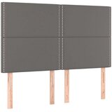  Krevet box spring s madracem LED sivi 140x190cm od umjetne kože | shoptok.hr