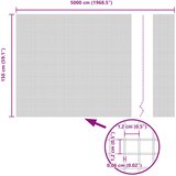  Zavarena žičana ograda 5000 x 150 cm Srebrno | shoptok.hr