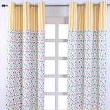 HOMESCAPES Multi Polka Dots Ready Made Eyelet zavese par, 137x228 cm kapljica, (20749087) Cene