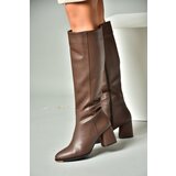 Fox Shoes Brown Women's Low Heeled Daily Boots | Shoptok.si