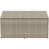 Vrtna kutija za pohranu svijetlosiva 110x50x58 cm od poliratana | shoptok.hr