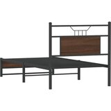  Okvir kreveta bez madraca smeđa boja hrasta 80x200 cm drveni | shoptok.hr