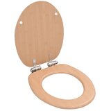  Toaletna daska s mekim zatvaranjem 2 kom MDF uzorak bambusa | shoptok.hr