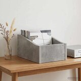  Kutija za LP ploče Betonska siva 23 x 33 x 16 cm | shoptok.hr