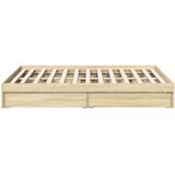 vidaXL Okvir za krevet s ladicama boja hrasta 120x200 cm drveni | shoptok.hr