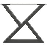  Noge za klub stolić 2 kom. antracit 60 x (42-43,3) cm čelik | shoptok.hr