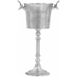 vidaXL Vrč za hlajenje šampanjca trden aluminij 39x29x71 cm srebrn | Shoptok.si