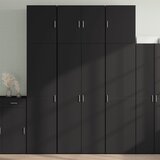 vidaXL Visoka komoda crna 80 x 42,5 x 249 cm od konstruiranog drva Cijene