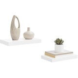  Plutajuće zidne police 2 kom sjajne bijele 40 x 23 x 3,8 cm MDF | Eponuda.ba