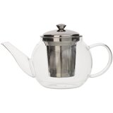 Eva Čajnik s filtrom 600ml / steklo, inox, (20926453) | Shoptok.si