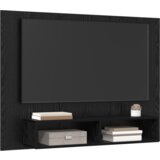 vidaXL Stenski TV kabinet s polico Črni hrast 120 x 23.5 x 90 cm | Shoptok.si