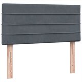 Box spring krevet s madracem tamnosivi 90x220 cm baršunasti | shoptok.hr