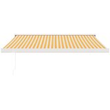 Tenda na uvlačenje žuto-bijela 3 x 2,5 m od tkanine i aluminija | Eponuda.com