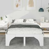  Krevetna konstrukcija Bijelo 120 x 200 cm Čvrsto borovo drvo Bijela 207 x 127 x 40 cm | Shoptok.si