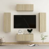 Furnova Komplet TV omaric 4-delni sonoma hrast inženirski les, (21923247) | Shoptok.si