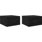  Noćni ormar 2 pcs Crni hrast 35 x 35 x 20 cm Konstruirano drvo | Eponuda.com