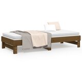  Dnevni ležaj na razvlačenje boja meda 2 x (100x200) cm borovina | Eponuda.com