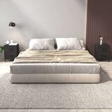  Noćni ormarići 2 kom crni 36 x 30 x 45 cm od masivne borovine | shoptok.hr