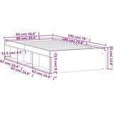 vidaXL Posteljni okvir bel 90x190 cm | Shoptok.si