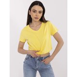 BASIC Feel Good T-shirt-CLM-TS-1639.12-yellow | Shoptok.si