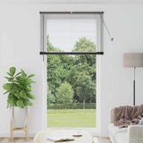 vidaXL Zavjesa za prozor sa zavjesama Ostalo Crna 120 x 220 cm Aluminij | shoptok.hr