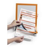 Durable Info okvir A4, XXL paket, 10 kos/škatla, oranžen | Shoptok.si